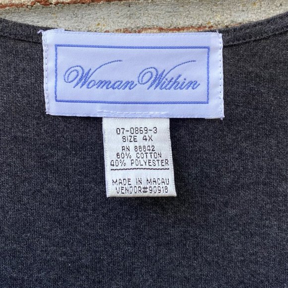 PLUS SIZE Long Sleeve Square Neck Tee. NWOT. - Picture 7 of 10